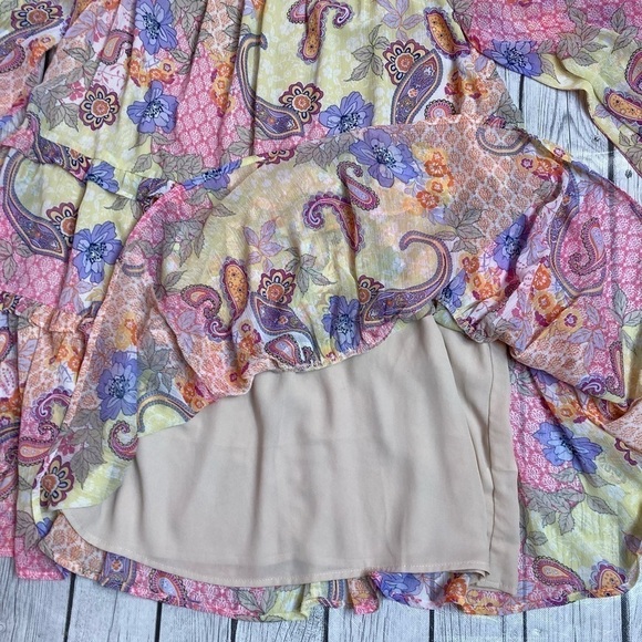 FATE Paisley Smocked Mini Dress - Picture 12 of 15